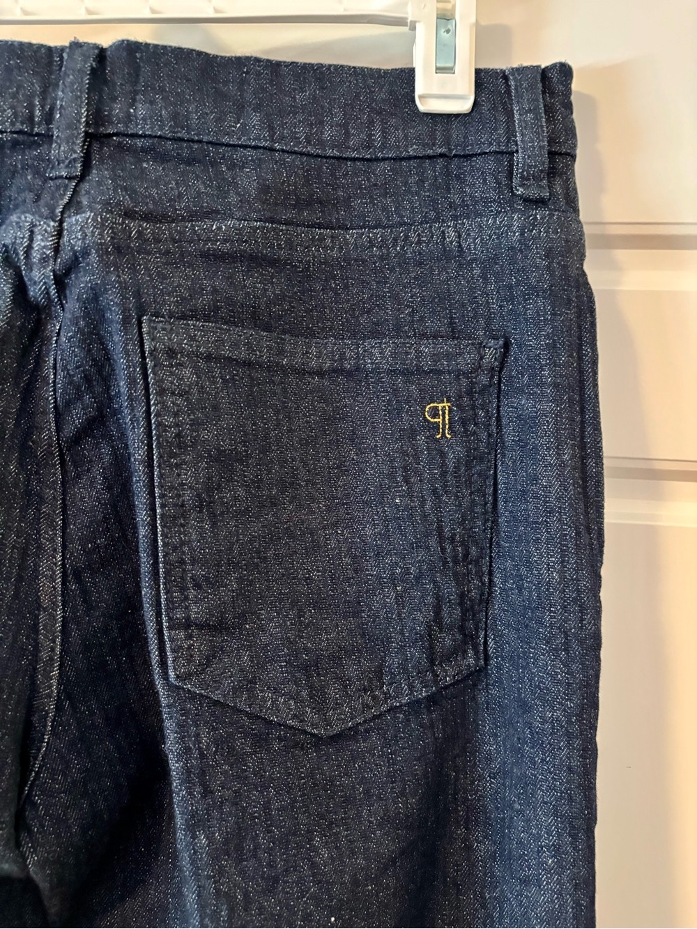 New Anthropology Pilcro Dark Blue Wide-Leg Cuffed Jeans - Picture 5 of 8
